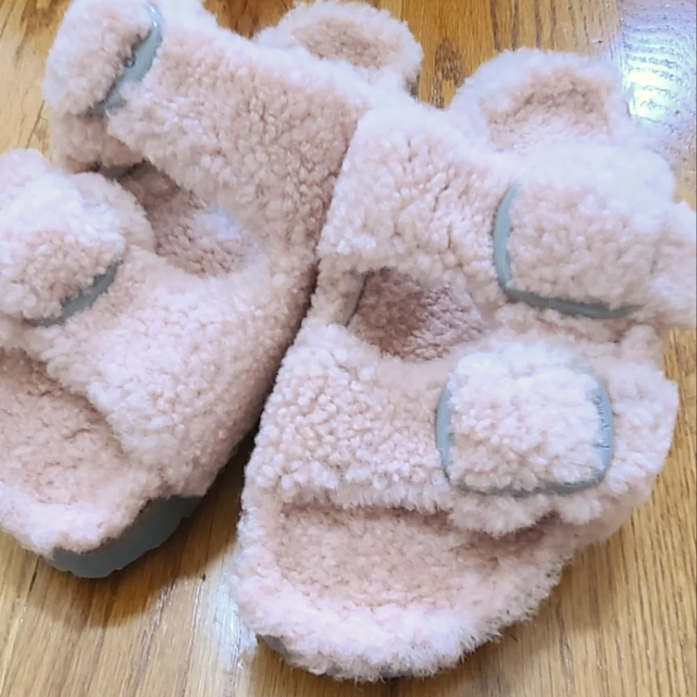 Birkenstock Papillio Chunky Big Buckle Shearling Sandals 💕